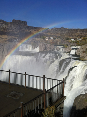 A view of the Twin Falls